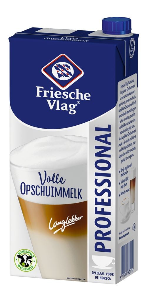 Friesche Vlag Whole Foaming Milk | 12 × 1 L