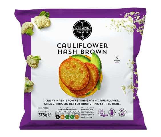 Strong Roots Cauliflower Hash Browns | 375 g frozen