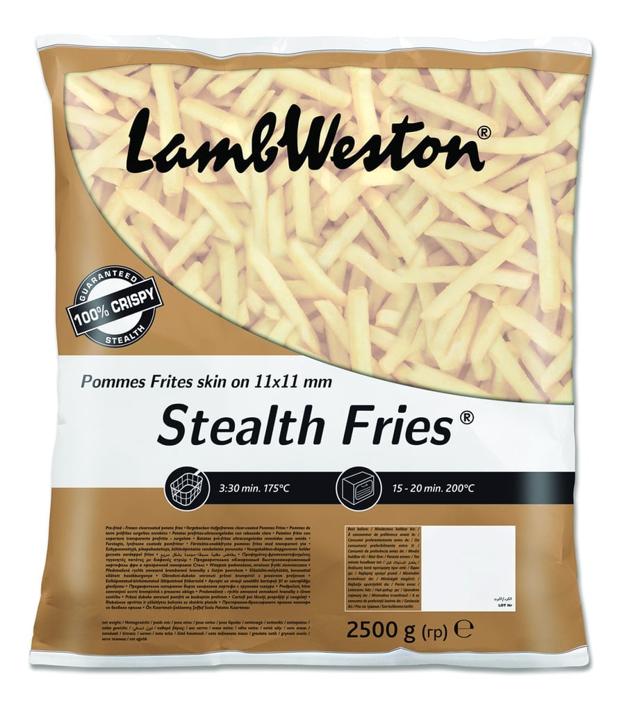 Lambweston Stealth Fries 11 × 11 mm Skin-On | 2.5 kg frozen