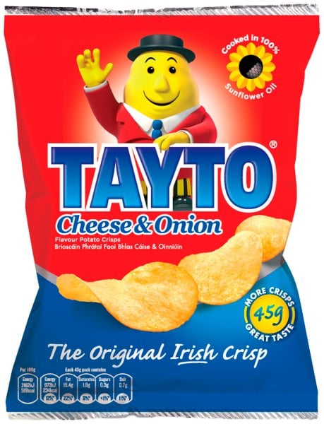 Tayto Cheese & Onion Irish Crisps | 35 × 50 g