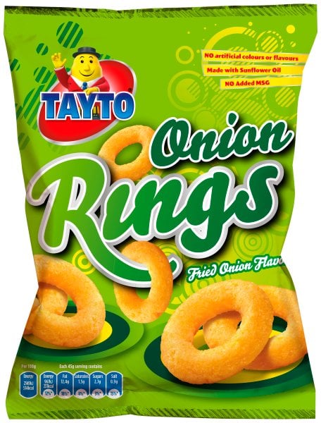 Tayto Jonnie Onion Rings Crisps | 50 × 28 g