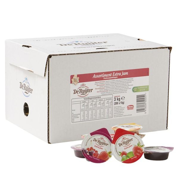 De Ruijter Assorted Jam Portions | 200 × 15 g