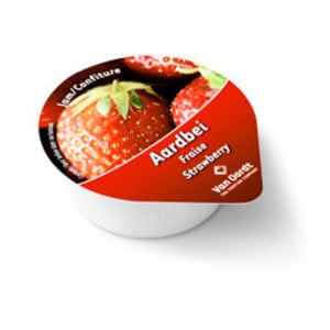 Van Oordt Strawberry Spread Portions | 240 × 15 g