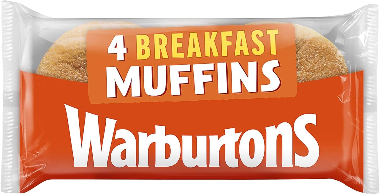 Warburtons Muffins | 4 pieces frozen