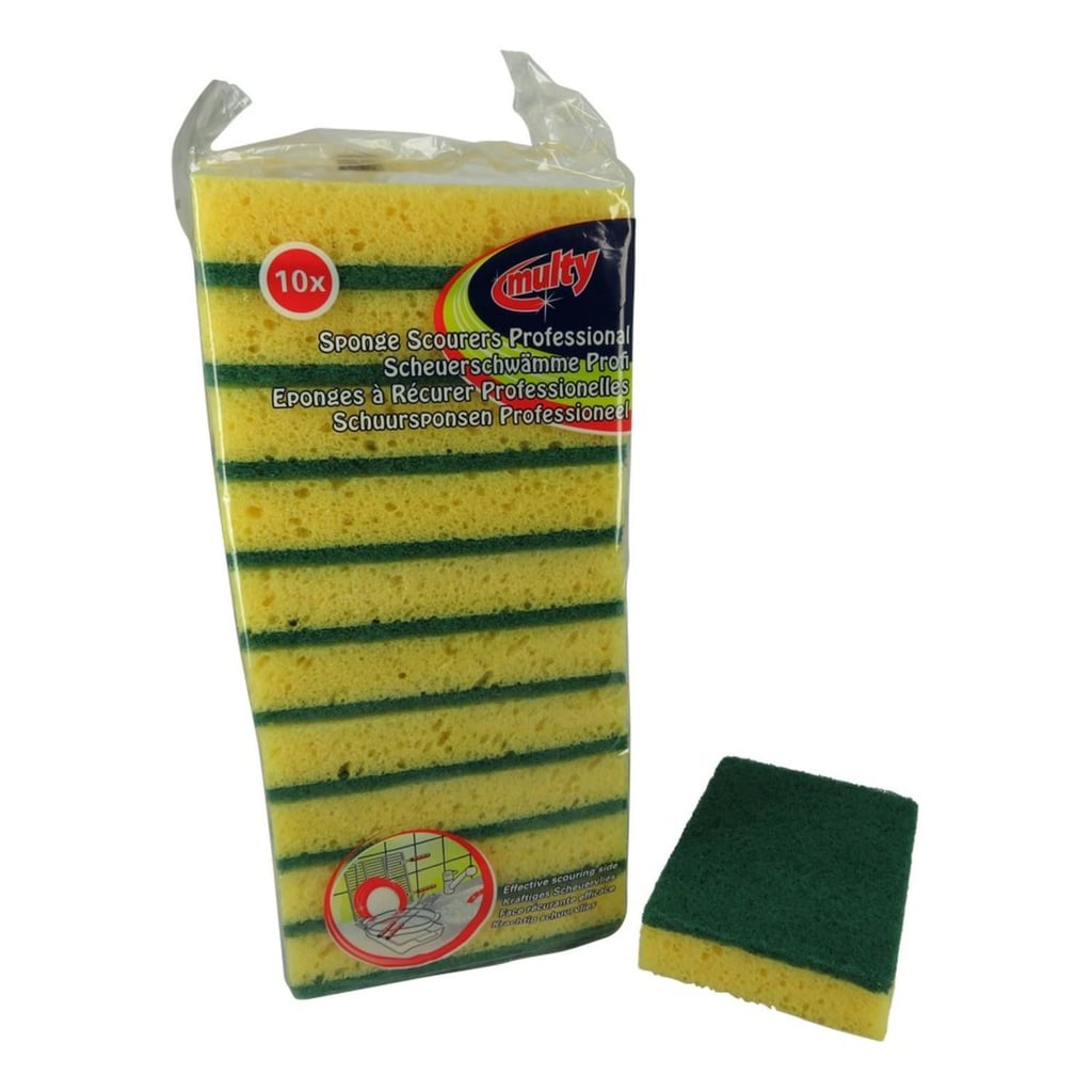 Multy Scouring Sponges in Assorted Colours | 10 pieces