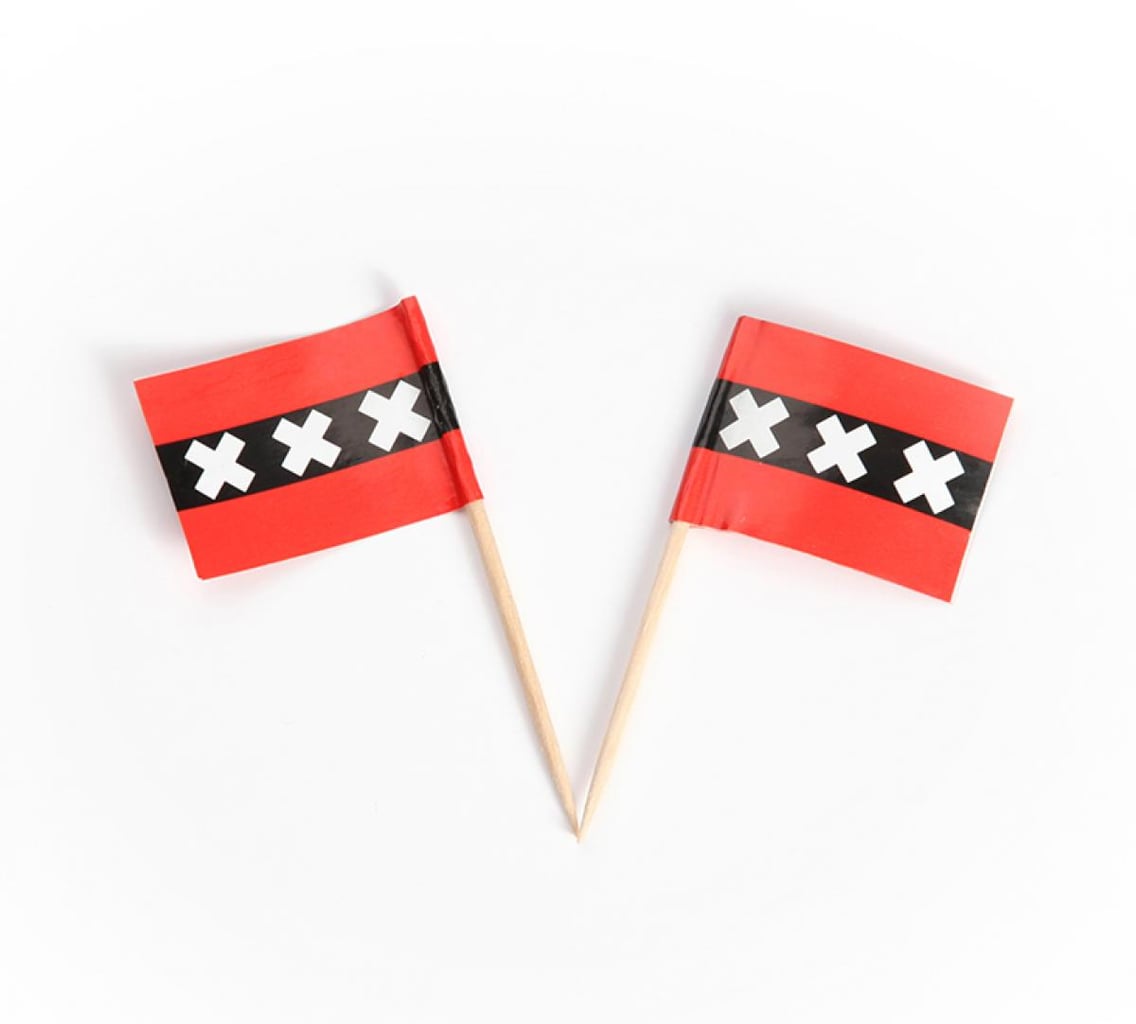 Sier Amsterdam Flag Picks | 500 pieces