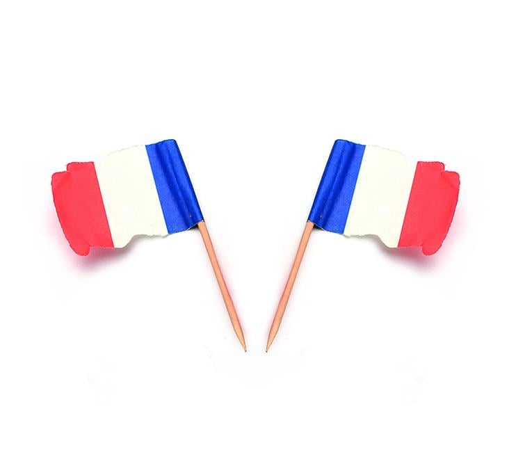 Sier Dutch Flag Picks | 500 pieces