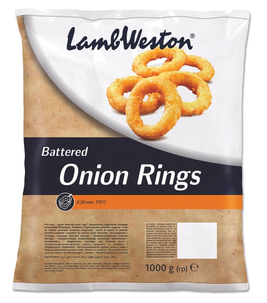 Lambweston Beer-Battered Onion Rings | 1 kg frozen