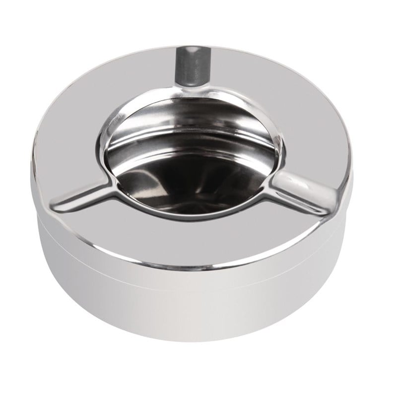 Stainless-Steel Windproof Ashtray 9 cm | 6 pieces